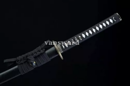 Sharp Katana Sword T10 Steel Clay Tempered Real Japanese Battle Ready