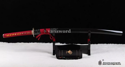 40.9" High Carbon Steel Real Japanese Katana Samurai Sword Battle Ready Sharp.