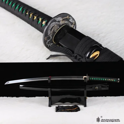 High Quality Damascus Folded Steel Japanese Katana Samurai Sword Full Tang Sharp