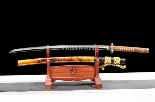 Hand Forged T10 Steel Clay Tempered JapaneseKatana Samurai Full TangSword Sharp.