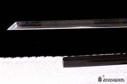 Top quality Kobuse Kiriha Zukuri Chokuto Ninjato Shirasaya straight sword Ebony