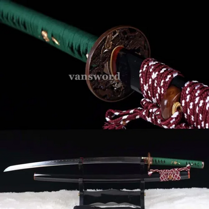 Battle Ready T10 Steel Clay Tempered Japanese Katana Samurai Sword Real Sharp.