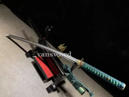 Handmade Japanese T10 Steel Clay Tempered Samurai Katana Real WeaponsSword Sharp