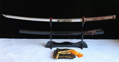 Hand Forged T10 Clay Tempered Real Japanese Katana Samurai Sword Sharp Blade