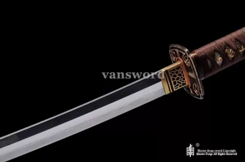 Japanese Katana Samurai Sword Kobuse Blade Clay Tempered Folded Steel Sharp