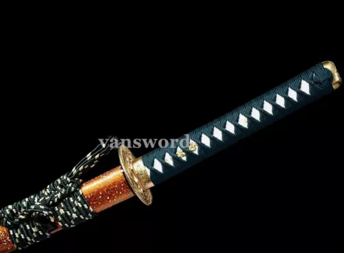 Handmade Clay Tempered T10 Steel Japanese Samurai Katana Real Weapon Sword