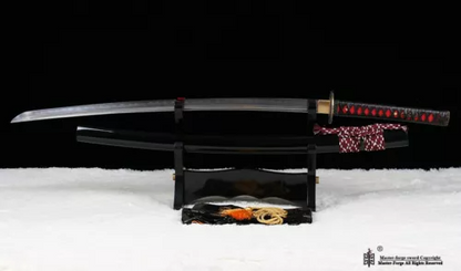 Japanese Samurai Katana Sword Clay Tempered Folded Steel Battle Ready Sharp