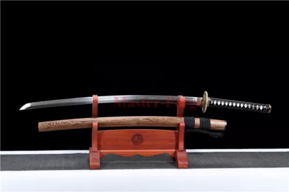 Japanese Samurai Katana Sword Choji Hamon T10 Steel Clay Tempered Battle Sharp