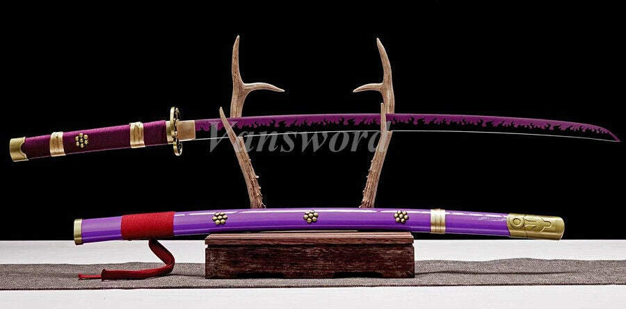 Handmade Japanese Samurai Sword Sandai Sword Anime Roronoa Zoro One Piece Sharp.