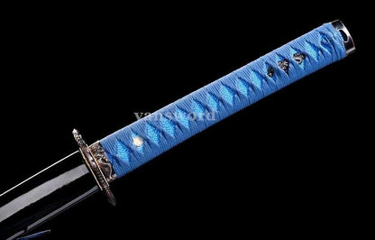 Katana Folded Steel Blade Hand Forged Japanese Samurai Real Sword Sharp