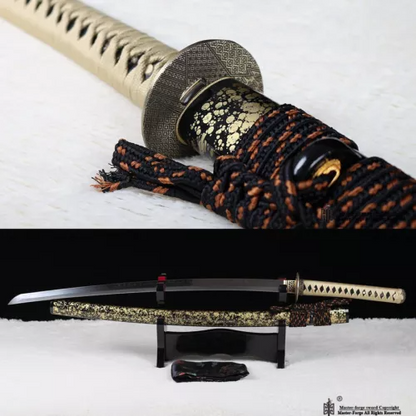 T10 Steel Clay Tempered battle ready Japanese Katana Sword full tang sharp blade