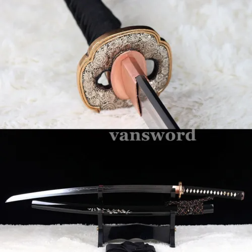 Clay Tempered Folded Steel Full Tang Japanese Samurai Katana Sword Sharp Blade