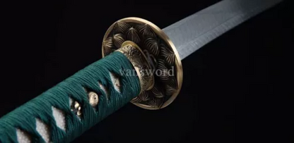 Japanese Katana Honsanmai Full Tang Samurai Sword Sharp With Copper Tsuba NEW.