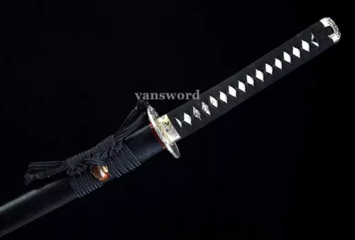 Japanese Samurai Katana 40.9"Hand Forge 1095 Clay TemperedSteel Sword Real Sharp