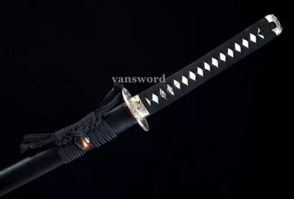 Japanese Samurai Katana 40.9"Hand Forge 1095 Clay TemperedSteel Sword Real Sharp