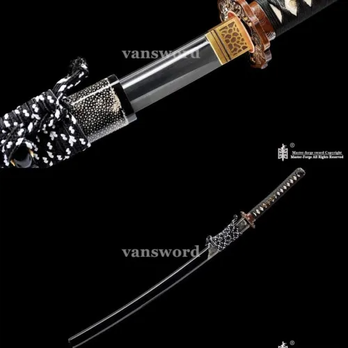 Samurai Sword Katana Abrasive SUGUHA Hamon Hand Forged Folded Steel Japanese