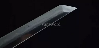 Chinese Tang Dynasty Dao Honsanmai Clay Tempered Tanto Sharp Antelope's Horn.