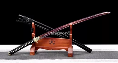 1095 carbon steel katana high quality Japanese Samurai Sword sharp Red Blade