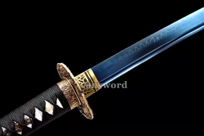 T10 Steel Clay TemperedBattle Ready Japanese Katana Samurai Sword Sharp Handmade