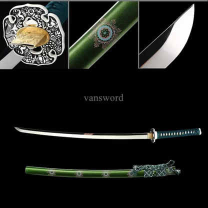 High 1095 Carbon Steel Japanese Samurai Sword Katana Blade Full Tang Sharp.