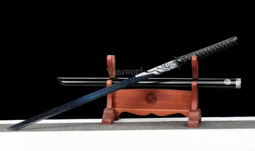 1095 High Carbon Steel Japanese Sword Anime Sword Kiriha Zukuri KAMASU Kissaki