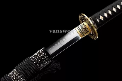 Handmade T10 Steel Full Tang Clay Tempered Steel Japanese Katana Sword Sharp