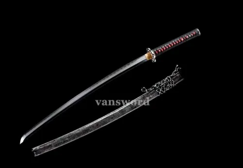 Japanese Katana Honsanmai Clay Tempered Full Tang Samurai Sword Sharp