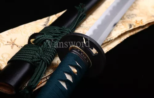 Clay Tempered Folded Steel Handmade Japanese Katana Samurai Sword Sharp Battle