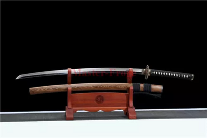 Clay tempered real choji hamon T10 steel japanese Abrasive Katana sword sharp.