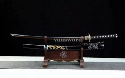 hand forged 1095 carbon steel Japanese Samurai Sword Dragon Katana Full Tang