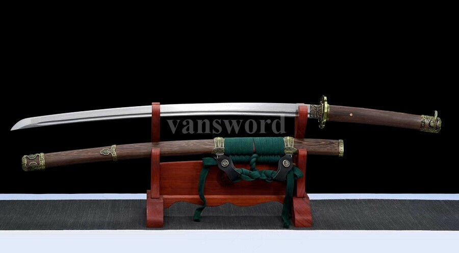 Japanese Tachi Katana Handmade Folded Steel Samurai Sword Full Tang Sharp Blade