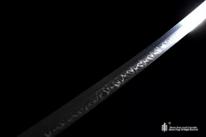 T10 steel Clay tempered Hand forged CHOJI hamon Japanese samurai katana sword