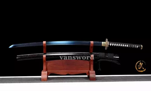 T10 Steel Clay TemperedBattle Ready Japanese Katana Samurai Sword Sharp Handmade