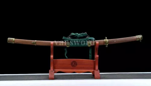 Handmade Sword Samurai Folded Steel Japanese Tachi Full Tang Real Sharp Blade.