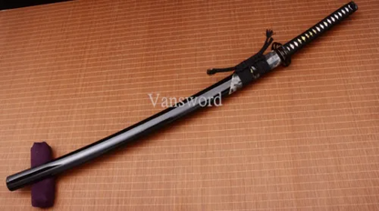 Clay Tempered L6 Steel Japanese Katana Samurai Sword Hadori Polish Suhuga Hamon