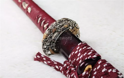 Ninja Samurai Sword T10 Steel Clay Tempered Full Tang Japanese Battle Ready