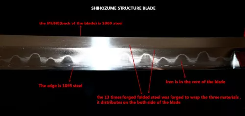 Top quality real Shihozume structure Japanese samurai katana battle ready sword.