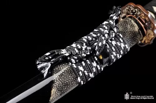 Samurai Sword Katana Abrasive SUGUHA Hamon Hand Forged Folded Steel Japanese