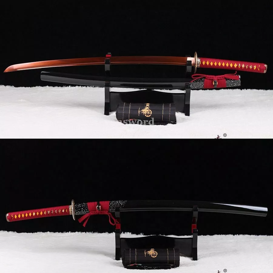 40.9" High Carbon Steel Real Japanese Katana Samurai Sword Battle Ready Sharp.