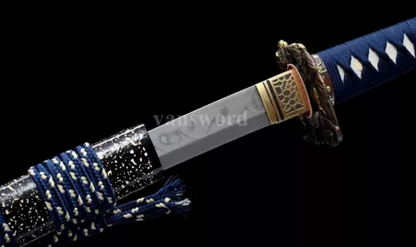 T10 Steel Clay Tempered Real Choji Hamon Japanese Katana Samurai Battle Sword