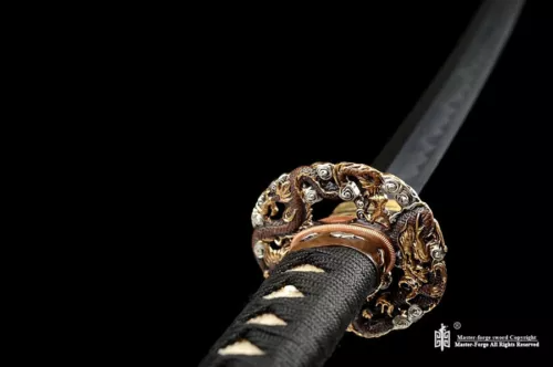 Clay tempered T10 Folded Steel Japanese Samurai Katana Sword sharp blade.