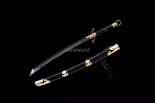 Hand Forged Chinese Taiji Sword Folded Steel Clay Tempered Battle Ready