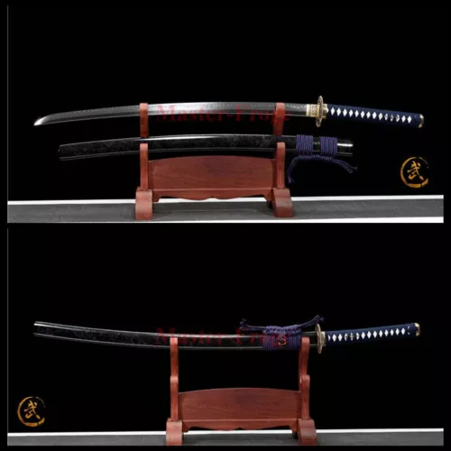 Japanese T10 Clay Tempered Real Katana Samurai Sword Hand Forged Blade Sharp