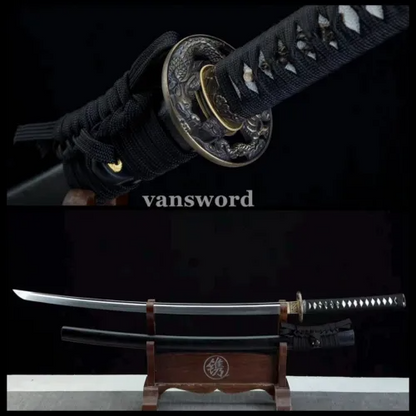 Sharp Katana Sword T10 Steel Clay Tempered Real Japanese Battle Ready