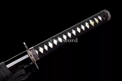 1095 Carbon Steel Hand Forge Japanese Samurai Katana Real Hamon Sword Sharp.