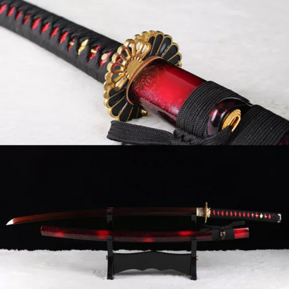 High Quality Damascus Folded Steel Japanese Samurai Katana Sword Handmade Sharp