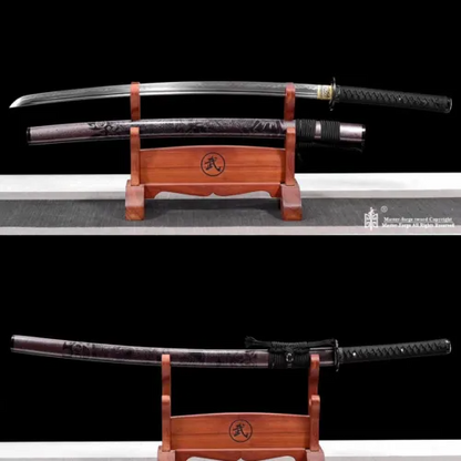 Japanese Sword Clay tempered T10 steel katana full tang battle ready Blade sharp