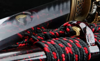 T10 Steel Clay Tempered Handmade Real Japanese Katana Samurai Battle Real Hamon.