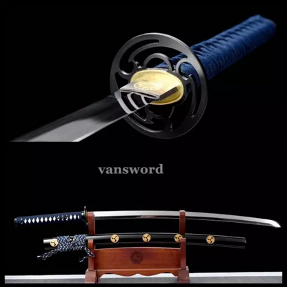 Hand Forge Black 9260 Spring Steel Katana Samurai Japanese Sword Sharp