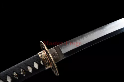 Clay tempered real choji hamon T10 steel japanese Abrasive Katana sword sharp.